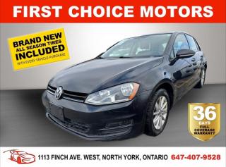 Used 2016 Volkswagen Golf TRENDLINE ~AUTOMATIC, FULLY CERTIFIED WITH WARRANT for sale in North York, ON