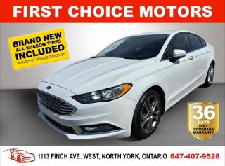 Welcome to First Choice Motors, the largest car dealership in Toronto of pre-owned cars, SUVs, and vans priced between $5000-$15,000. With an impressive inventory of over 300 vehicles in stock, we are dedicated to providing our customers with a vast selection of affordable and reliable options. <br><br>Were thrilled to offer a used 2017 Ford Fusion SE, white color with 133,000km (STK#6883) This vehicle was $14990 NOW ON SALE FOR $12990. It is equipped with the following features:<br>- Automatic Transmission<br>- Sunroof<br>- Heated seats<br>- Bluetooth<br>- Reverse camera<br>- Alloy wheels<br>- Power windows<br>- Power locks<br>- Power mirrors<br>- Air Conditioning<br><br>At First Choice Motors, we believe in providing quality vehicles that our customers can depend on. All our vehicles come with a 36-day FULL COVERAGE warranty. We also offer additional warranty options up to 5 years for our customers who want extra peace of mind.<br><br>Furthermore, all our vehicles are sold fully certified with brand new brakes rotors and pads, a fresh oil change, and brand new set of all-season tires installed & balanced. You can be confident that this car is in excellent condition and ready to hit the road.<br><br>At First Choice Motors, we believe that everyone deserves a chance to own a reliable and affordable vehicle. Thats why we offer financing options with low interest rates starting at 7.9% O.A.C. Were proud to approve all customers, including those with bad credit, no credit, students, and even 9 socials. Our finance team is dedicated to finding the best financing option for you and making the car buying process as smooth and stress-free as possible.<br><br>Our dealership is open 7 days a week to provide you with the best customer service possible. We carry the largest selection of used vehicles for sale under $9990 in all of Ontario. We stock over 300 cars, mostly Hyundai, Chevrolet, Mazda, Honda, Volkswagen, Toyota, Ford, Dodge, Kia, Mitsubishi, Acura, Lexus, and more. With our ongoing sale, you can find your dream car at a price you can afford. Come visit us today and experience why we are the best choice for your next used car purchase!<br><br>All prices exclude a $10 OMVIC fee, license plates & registration  and ONTARIO HST (13%)