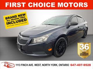 Welcome to First Choice Motors, the largest car dealership in Toronto of pre-owned cars, SUVs, and vans priced between $5000-$15,000. With an impressive inventory of over 300 vehicles in stock, we are dedicated to providing our customers with a vast selection of affordable and reliable options. <br><br>Were thrilled to offer a used 2014 Chevrolet Cruze LS, dark blue color with 250,000km (STK#6885) This vehicle was $6490 NOW ON SALE FOR $4990. It is equipped with the following features:<br>- Manual Transmission<br>- Alloy wheels<br>- Power windows<br>- Power locks<br>- Air Conditioning<br><br>At First Choice Motors, we believe in providing quality vehicles that our customers can depend on. All our vehicles come with a 36-day FULL COVERAGE warranty. We also offer additional warranty options up to 5 years for our customers who want extra peace of mind.<br><br>Furthermore, all our vehicles are sold fully certified with brand new brakes rotors and pads, a fresh oil change, and brand new set of all-season tires installed & balanced. You can be confident that this car is in excellent condition and ready to hit the road.<br><br>At First Choice Motors, we believe that everyone deserves a chance to own a reliable and affordable vehicle. Thats why we offer financing options with low interest rates starting at 7.9% O.A.C. Were proud to approve all customers, including those with bad credit, no credit, students, and even 9 socials. Our finance team is dedicated to finding the best financing option for you and making the car buying process as smooth and stress-free as possible.<br><br>Our dealership is open 7 days a week to provide you with the best customer service possible. We carry the largest selection of used vehicles for sale under $9990 in all of Ontario. We stock over 300 cars, mostly Hyundai, Chevrolet, Mazda, Honda, Volkswagen, Toyota, Ford, Dodge, Kia, Mitsubishi, Acura, Lexus, and more. With our ongoing sale, you can find your dream car at a price you can afford. Come visit us today and experience why we are the best choice for your next used car purchase!<br><br>All prices exclude a $10 OMVIC fee, license plates & registration  and ONTARIO HST (13%)