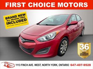 Welcome to First Choice Motors, the largest car dealership in Toronto of pre-owned cars, SUVs, and vans priced between $5000-$15,000. With an impressive inventory of over 300 vehicles in stock, we are dedicated to providing our customers with a vast selection of affordable and reliable options. <br><br>Were thrilled to offer a used 2013 Hyundai Elantra GT, red color with 243,000km (STK#6887) This vehicle was $7490 NOW ON SALE FOR $5990. It is equipped with the following features:<br>- Automatic Transmission<br>- Heated seats<br>- Bluetooth<br>- Power windows<br>- Power locks<br>- Power mirrors<br>- Air Conditioning<br><br>At First Choice Motors, we believe in providing quality vehicles that our customers can depend on. All our vehicles come with a 36-day FULL COVERAGE warranty. We also offer additional warranty options up to 5 years for our customers who want extra peace of mind.<br><br>Furthermore, all our vehicles are sold fully certified with brand new brakes rotors and pads, a fresh oil change, and brand new set of all-season tires installed & balanced. You can be confident that this car is in excellent condition and ready to hit the road.<br><br>At First Choice Motors, we believe that everyone deserves a chance to own a reliable and affordable vehicle. Thats why we offer financing options with low interest rates starting at 7.9% O.A.C. Were proud to approve all customers, including those with bad credit, no credit, students, and even 9 socials. Our finance team is dedicated to finding the best financing option for you and making the car buying process as smooth and stress-free as possible.<br><br>Our dealership is open 7 days a week to provide you with the best customer service possible. We carry the largest selection of used vehicles for sale under $9990 in all of Ontario. We stock over 300 cars, mostly Hyundai, Chevrolet, Mazda, Honda, Volkswagen, Toyota, Ford, Dodge, Kia, Mitsubishi, Acura, Lexus, and more. With our ongoing sale, you can find your dream car at a price you can afford. Come visit us today and experience why we are the best choice for your next used car purchase!<br><br>All prices exclude a $10 OMVIC fee, license plates & registration  and ONTARIO HST (13%)