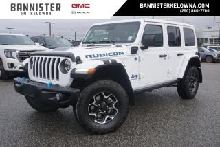 Used 2021 Jeep Wrangler Unlimited 4xe Rubicon LOW KMS, LEATHER INTERIOR, EV for sale in Kelowna, BC