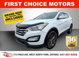 Welcome to First Choice Motors, the largest car dealership in Toronto of pre-owned cars, SUVs, and vans priced between $5000-$15,000. With an impressive inventory of over 300 vehicles in stock, we are dedicated to providing our customers with a vast selection of affordable and reliable options. <br><br>Were thrilled to offer a used 2015 Hyundai Santa Fe SPORT, white color with 250,000km (STK#6899) This vehicle was $9990 NOW ON SALE FOR $7990. It is equipped with the following features:<br>- Automatic Transmission<br>- Heated seats<br>- Bluetooth<br>- Alloy wheels<br>- Power windows<br>- Power locks<br>- Power mirrors<br>- Air Conditioning<br><br>At First Choice Motors, we believe in providing quality vehicles that our customers can depend on. All our vehicles come with a 36-day FULL COVERAGE warranty. We also offer additional warranty options up to 5 years for our customers who want extra peace of mind.<br><br>Furthermore, all our vehicles are sold fully certified with brand new brakes rotors and pads, a fresh oil change, and brand new set of all-season tires installed & balanced. You can be confident that this car is in excellent condition and ready to hit the road.<br><br>At First Choice Motors, we believe that everyone deserves a chance to own a reliable and affordable vehicle. Thats why we offer financing options with low interest rates starting at 7.9% O.A.C. Were proud to approve all customers, including those with bad credit, no credit, students, and even 9 socials. Our finance team is dedicated to finding the best financing option for you and making the car buying process as smooth and stress-free as possible.<br><br>Our dealership is open 7 days a week to provide you with the best customer service possible. We carry the largest selection of used vehicles for sale under $9990 in all of Ontario. We stock over 300 cars, mostly Hyundai, Chevrolet, Mazda, Honda, Volkswagen, Toyota, Ford, Dodge, Kia, Mitsubishi, Acura, Lexus, and more. With our ongoing sale, you can find your dream car at a price you can afford. Come visit us today and experience why we are the best choice for your next used car purchase!<br><br>All prices exclude a $10 OMVIC fee, license plates & registration  and ONTARIO HST (13%)