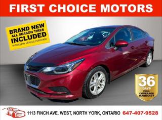 Used 2016 Chevrolet Cruze LT ~AUTOMATIC, FULLY CERTIFIED WITH WARRANTY!!!~ for sale in North York, ON