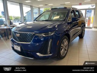 <b>Leather Seats,   Driver Assist Package, Technology Package!</b><br> <br> <br> <br>Luxury Tax is not included in the MSRP of all applicable vehicles.<br> <br>  Cadillac masterfully blends comfort and performance blend to create this 2024 XT6. <br> <br>Providing next-level capability, this Cadillac XT6 offers a sophisticated driving experience thanks to its advanced all-wheel-drive powertrain and safety features. The XT6 also features 3 rows of folding seats that allows you to haul your family around town or on long road trips in ultimate refinement and comfort. It also comes with first class premium materials enhancing your driving experience even further. This 2023 Cadillac XT6 is indeed the perfect large SUV.<br> <br> This opulent blue metallic  SUV  has an automatic transmission and is powered by a  310HP 3.6L V6 Cylinder Engine.<br> <br> Our XT6s trim level is Premium Luxury. This XT6 Premium Luxury steps things up with inbuilt navigation, ventilated and heated front seats, perforated leather seats, a heated steering wheel, and mobile device wireless charging. Other features include LED lights, a power liftgate with programmable memory height, an upgraded 14-speaker Bose audio system, Wi-Fi hotspot capability, tri-zone climate control, adaptive remote start, and an 8-inch infotainment screen with wireless Apple CarPlay and Android Auto. Safety equipment include lane change alert with blind zone monitoring, lane keeping assist with lane departure warning, front pedestrian braking, and rear cross traffic alert. This vehicle has been upgraded with the following features: Leather Seats,   Driver Assist Package, Technology Package. <br><br> <br>To apply right now for financing use this link : <a href=http://www.boltongm.ca/?https://CreditOnline.dealertrack.ca/Web/Default.aspx?Token=44d8010f-7908-4762-ad47-0d0b7de44fa8&Lang=en target=_blank>http://www.boltongm.ca/?https://CreditOnline.dealertrack.ca/Web/Default.aspx?Token=44d8010f-7908-4762-ad47-0d0b7de44fa8&Lang=en</a><br><br> <br/> See dealer for details. <br> <br>At Bolton Motor Products, we offer new and pre-enjoyed luxury Cadillacs in Bolton. Our sales staff will help you find that new or used car you have been searching for in the Bolton, Brampton, Nobleton, Kleinburg, Vaughan, & Maple area. o~o