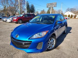 <p><span style=font-family: Segoe UI, sans-serif; font-size: 18px;>VERY SHARP AND SUPER CLEAN EYE POPPING SKY BLUE MAZDA3 SEDAN W/ EXCELLENT MILEAGE, EQUIPPED W/ THE VERY FUEL EFFICIENT 4 CYLINDER 2.0L DOHC ACTIVE ENGINE, LOADED W/ BLUETOOTH CONNECTION, ALLOY RIMS, KEYLESS ENTRY, AM/FM/XM/CD RADIO, AIR CONDITIONING, CRUISE CONTROL, POWER LOCKS, WINDOWS AND MIRRORS, WARRRNTY AND MORE! This vehicle comes certified with all-in pricing excluding HST tax and licensing. Also included is a complimentary 36 days complete coverage safety and powertrain warranty, and one year limited powertrain warranty. Please visit our website at www.bossauto.ca today</span></p>