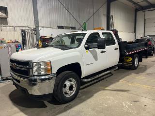 <div>Crew cab 2x4 6.oL v8 gas. Chev one ton dually. certified in June 2023 including brand, new brakes and tires all around. 10 x8 ft DELL landscape service box.  Extremely reliable. No warning lights on the dash everything runs and operates exactly as it should. This truck is sold as is. Or additional $1000. To certify. Hst extra. No fees. call 5197550400</div>