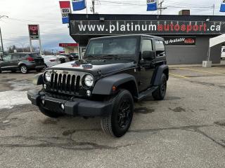 The 2017 JEEP WRANGLER WILLYS WHEELER with 3.6L PENTASTAR VVT V6 cylinders engine and 6-Speed Manual transmission, Four Wheel Drive. The vehicle has Cruise Control, Bluetooth- Hands free calling and many more. For more info call us today (306) 955-2111 & book a test drive. All applications Accepted, Financing available. Apply Online Here: https://www.platinumautosport.com/credit-application/
