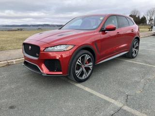 The 2020 Jaguar F-PACE SVR is a remarkable blend of performance, luxury, and style that sets it apart in the crowded luxury SUV segment. From the moment you lay eyes on its sleek and aerodynamic design, its clear that the F-PACE SVR is not just another SUV -- its a statement of sophistication and power.Under the hood, the F-PACE SVR boasts a thrilling 5.0-liter supercharged V8 engine that delivers an exhilarating 550 horsepower. The acceleration is nothing short of breathtaking, propelling this SUV from 0 to 60 mph in just 4.1 seconds. The engines roar is music to any car enthusiasts ears, and the responsive handling ensures a dynamic driving experience that puts a smile on your face every time you take the wheel.Jaguars commitment to luxury is evident in every detail of the F-PACE SVRs interior. The cabin is adorned with high-quality materials, exquisite craftsmanship, and cutting-edge technology. The premium leather seats provide both comfort and support, making long drives a pleasure. The intuitive infotainment system, complete with a responsive touchscreen and advanced connectivity features, enhances the overall driving experience.Safety is a top priority for Jaguar, and the F-PACE SVR is equipped with a comprehensive suite of safety features. From advanced driver-assistance systems to a robust structure designed for impact protection, this SUV provides peace of mind on the road. Whether navigating city streets or cruising on the highway, the F-PACE SVR offers a secure and confident ride.In terms of versatility, the F-PACE SVR doesnt disappoint. Ample cargo space and a versatile rear-seat configuration make it suitable for both daily commutes and weekend getaways. The power-operated tailgate adds a touch of convenience, emphasizing the practicality of this high-performance SUV.In conclusion, the 2020 Jaguar F-PACE SVR is a triumph in the luxury SUV category. With its striking design, exhilarating performance, opulent interior, and advanced safety features, it encapsulates the essence of what a modern luxury SUV should be. Driving the F-PACE SVR is not just about getting from point A to point B; its an experience that combines power, style, and luxury in a way that only Jaguar can deliver.