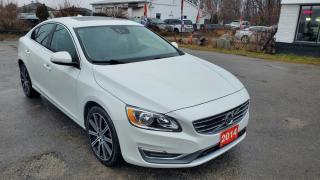 2014 VOLVO S60 featuring 2.5L TURBO I5 250HP engine, AWD, Hands-Free Phone, Cruise Control, Power Leather Heated Seats, Tilt/Telescopic Steering Wheel, Steering Wheel Mounted Controls, Drive Mode Selector, 3 Driver Memorized Settings, Rain Sensing Front Wipers, Power Windows, Power Door Locks, Power/Heated Mirrors, Auto-Dimming Rearview Mirror, Dual Zone Climate Control, Air Conditioning, AM/FM Radio, MP3 Playback In-Dash CD, Bluetooth Auxiliary Audio Input, Bluetooth Wireless Data Link, LED Daytime Running Lights, Auto-Off Rear Fog Lights, Auto Delay Off Headlights, LED Taillights, Alarm Anti-Theft System, Multi-Function Display, Panic Alarm Multi-Function Remote.<br><br>Purchase price: $15,388 plus HST and LICENSING<br><br>Safety package is available for $799 and includes Ontario Certification, 3 month or 3000 km Lubrico warranty ($1000 per claim) and oil change.<br> If not certified, by OMVIC regulations this vehicle is being sold AS-lS and is not represented as being in road worthy condition, mechanically sound or maintained at any guaranteed level of quality. The vehicle may not be fit for use as a means of transportation and may require substantial repairs at the purchaser   s expense. It may not be possible to register the vehicle to be driven in its current condition.<br><br>CARFAX PROVIDED FOR EVERY VEHICLE<br><br>WARRANTY: Extended warranty with different terms and coverages is available, please ask our representative for more details.<br>FINANCING: Bad Credit? Good Credit? No Credit? We work with you to find the best financing plan that fits your budget. Our specialists are happy to assist you with all necessary information.<br>TRADE-IN OR SELL: Upgrade your ride by trading-in your vehicle and save on taxes, or Sell it to us, and get the best value for your current vehicle.<br><br>Smart Wheels Used Car Dealership<br>642 Dunlop St West, Barrie, ON L4N 9M5<br>Phone: (705)721-1341<br>Email: Info@swcarsales.ca<br>Web: www.swcarsales.ca<br>Terms and conditions may apply. Price and availability subject to change. Contact us for the latest information.