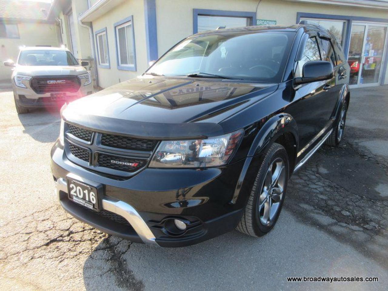 2016 Dodge Journey ALL-WHEEL DRIVE CROSSROAD-PLUS-MODEL 7 PASSENGER 3.6L - V6.. BENCH & 3RD ROW.. NAVIGATION.. POWER SUNROOF.. LEATHER.. HEATED SEATS & WHEEL..