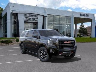 <b>Leather Seats,  Cooled Seats,  Power Liftgate,  Lane Keep Assist,  Remote Start!</b><br> <br>   Truly an all-purpose vehicle, this GMC Yukon XL carries a ton of passengers and cargo with ease, and looks good doing it. <br> <br>This GMC Yukon XL is a traditional full-size SUV thats thoroughly modern. With its truck-based body-on-frame platform, its every bit as tough and capable as a full size pickup truck. The handsome exterior and well-appointed interior are what make this SUV a desirable family hauler. This Yukon sits above the competition in tech, features and aesthetics while staying capable and comfortable enough to take the whole family and a camper along for the adventure. <br> <br> This void blk SUV  has an automatic transmission and is powered by a  355HP 5.3L 8 Cylinder Engine.<br> <br> Our Yukon XLs trim level is AT4. Upgrading to this Yukon XL AT4 gives you premium exterior and interior features like cooled leather seats, a Magnetic Ride Control suspension, a large 10.2 inch colour touchscreen featuring wireless Apple CarPlay, Android Auto and a Bose premium audio system, exclusive black aluminum wheels, black chrome accents, a unique front end design, red recovery hooks and LED headlights. This distinctive SUV also includes a leather steering wheel, power liftgate, power front seats, 4G WiFi hotspot, GMC Connected Access, a remote engine start, HD rear view camera, Teen Driver Technology, front pedestrian braking, front and rear parking assist, lane keep assist with lane departure warning, tow/haul mode, trailering equipment, wireless charging and plenty of cargo room! This vehicle has been upgraded with the following features: Leather Seats,  Cooled Seats,  Power Liftgate,  Lane Keep Assist,  Remote Start,  Android Auto,  Apple Carplay. <br><br> <br>To apply right now for financing use this link : <a href=https://www.taylorautomall.com/finance/apply-for-financing/ target=_blank>https://www.taylorautomall.com/finance/apply-for-financing/</a><br><br> <br/>    4.99% financing for 84 months. <br> Buy this vehicle now for the lowest bi-weekly payment of <b>$702.72</b> with $0 down for 84 months @ 4.99% APR O.A.C. ( Plus applicable taxes -  Plus applicable fees   / Total Obligation of $126586   / Federal Luxury Tax of $1310.00 included.).  Incentives expire 2024-05-31.  See dealer for details. <br> <br><br> Come by and check out our fleet of 80+ used cars and trucks and 150+ new cars and trucks for sale in Kingston.  o~o