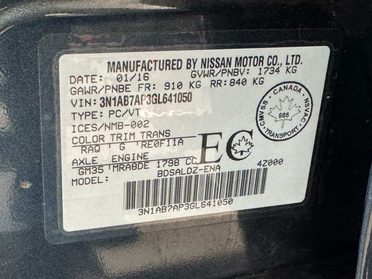 2016 Nissan Sentra SV+New Tires+Camera+Heated Seats+CLEAN CARFAX Photo108