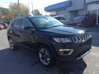 Used 2019 Jeep Compass Limited AWD. BACKUP CAM. HEATED SEATS. LEATHER. BLIND SPOT ASSIST. for sale in Kingston, ON