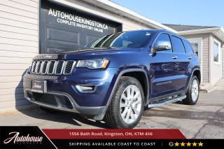 The 2017 Jeep Grand Cherokee Limited is packed with Quadra-Trac II® 4WD system, Leather-trimmed bucket seats, Heated front and second-row seats, Apple CarPlay and Android Auto compatibility, ParkView® Rear Back-Up Camera, ParkSense® Rear Park Assist with Stop, 3.6L Pentastar V6 engine and so much more! This car comes with a clean CARFAX report. 





<p>**PLEASE CALL TO BOOK YOUR TEST DRIVE! THIS WILL ALLOW US TO HAVE THE VEHICLE READY BEFORE YOU ARRIVE. THANK YOU!**</p>

<p>The above advertised price and payment quote are applicable to finance purchases. <strong>Cash pricing is an additional $699. </strong> We have done this in an effort to keep our advertised pricing competitive to the market. Please consult your sales professional for further details and an explanation of costs. <p>

<p>WE FINANCE!! Click through to AUTOHOUSEKINGSTON.CA for a quick and secure credit application!<p><strong>

<p><strong>All of our vehicles are ready to go! Each vehicle receives a multi-point safety inspection, oil change and emissions test (if needed). Our vehicles are thoroughly cleaned inside and out.<p>

<p>Autohouse Kingston is a locally-owned family business that has served Kingston and the surrounding area for more than 30 years. We operate with transparency and provide family-like service to all our clients. At Autohouse Kingston we work with more than 20 lenders to offer you the best possible financing options. Please ask how you can add a warranty and vehicle accessories to your monthly payment.</p>

<p>We are located at 1556 Bath Rd, just east of Gardiners Rd, in Kingston. Come in for a test drive and speak to our sales staff, who will look after all your automotive needs with a friendly, low-pressure approach. Get approved and drive away in your new ride today!</p>

<p>Our office number is 613-634-3262 and our website is www.autohousekingston.ca. If you have questions after hours or on weekends, feel free to text Kyle at 613-985-5953. Autohouse Kingston  It just makes sense!</p>

<p>Office - 613-634-3262</p>

<p>Kyle Hollett (Sales) - Extension 104 - Cell - 613-985-5953; kyle@autohousekingston.ca</p>

<p>Joe Purdy (Finance) - Extension 103 - Cell  613-453-9915; joe@autohousekingston.ca</p>

<p>Brian Doyle (Sales and Finance) - Extension 106 -  Cell  613-572-2246; brian@autohousekingston.ca</p>

<p>Bradie Johnston (Director of Awesome Times) - Extension 101 - Cell - 613-331-1121; bradie@autohousekingston.ca</p>