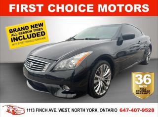 Used 2012 Infiniti G37 Coupe XS ~AUTOMATIC, FULLY CERTIFIED WITH WARRANTY!!!~ for sale in North York, ON