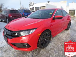 Used 2021 Honda Civic Sedan Sport CVT - Sunroof/Camera/Remote Start/Bluetooth for sale in Winnipeg, MB