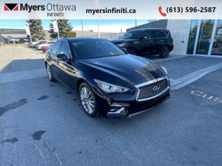 Used 2023 Infiniti Q50 LUXE   - Certified - Sunroof for sale in Ottawa, ON