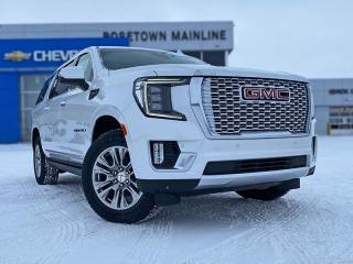 <br> <br> Truly an all-purpose vehicle, this GMC Yukon XL carries a ton of passengers and cargo with ease, and looks good doing it. <br> <br>This GMC Yukon XL is a traditional full-size SUV thats thoroughly modern. With its truck-based body-on-frame platform, its every bit as tough and capable as a full size pickup truck. The handsome exterior and well-appointed interior are what make this SUV a desirable family hauler. This Yukon sits above the competition in tech, features and aesthetics while staying capable and comfortable enough to take the whole family and a camper along for the adventure. <br> <br> This white frost tricoat SUV has an automatic transmission and is powered by a 277HP 3.0L Straight 6 Cylinder Engine.<br> <br> Our Yukon XLs trim level is Denali. This Premium Yukon XL Denali comes with an ultra premium design, featuring a massive 15 inch heads up display, cooled leather seats, an impressive Magnetic Ride Control suspension, a large 10.2 inch colour touchscreen featuring navigation, wireless Apple CarPlay, Android Auto, an exclusive interior dash design, chrome exterior accents, a unique front grille and LED headlights. This distinctive SUV also includes a leather steering wheel, power liftgate, a Bose Surround audio system, 4G WiFi hotspot, GMC Connected Access, a remote engine start, HD Surround Vision, Teen Driver Technology, front and rear pedestrian alert, front and rear parking assist, lane keep assist with lane departure warning, tow/haul mode, automatic emergency braking, trailering equipment, wireless charging and plenty of cargo room! This vehicle has been upgraded with the following features: Hud, Bose Premium Audio, Power Liftgate, Wireless Charging Pad. <br><br> <br/><br>Contact our Sales Department today by: <br><br>Phone: 1 (306) 882-2691 <br><br>Text: 1-306-800-5376 <br><br>- Want to trade your vehicle? Make the drive and well have it professionally appraised, for FREE! <br><br>- Financing available! Onsite credit specialists on hand to serve you! <br><br>- Apply online for financing! <br><br>- Professional, courteous, and friendly staff are ready to help you get into your dream ride! <br><br>- Call today to book your test drive! <br><br>- HUGE selection of new GMC, Buick and Chevy Vehicles! <br><br>- Fully equipped service shop with GM certified technicians <br><br>- Full Service Quick Lube Bay! Drive up. Drive in. Drive out! <br><br>- Best Oil Change in Saskatchewan! <br><br>- Oil changes for all makes and models including GMC, Buick, Chevrolet, Ford, Dodge, Ram, Kia, Toyota, Hyundai, Honda, Chrysler, Jeep, Audi, BMW, and more! <br><br>- Rosetowns ONLY Quick Lube Oil Change! <br><br>- 24/7 Touchless car wash <br><br>- Fully stocked parts department featuring a large line of in-stock winter tires! <br> <br><br><br>Rosetown Mainline Motor Products, also known as Mainline Motors is the ORIGINAL King Of Trucks, featuring Chevy Silverado, GMC Sierra, Buick Enclave, Chevy Traverse, Chevy Equinox, Chevy Cruze, GMC Acadia, GMC Terrain, and pre-owned Chevy, GMC, Buick, Ford, Dodge, Ram, and more, proudly serving Saskatchewan. As part of the Mainline Automotive Group of Dealerships in Western Canada, we are also committed to servicing customers anywhere in Western Canada! We have a huge selection of cars, trucks, and crossover SUVs, so if youre looking for your next new GMC, Buick, Chevrolet or any brand on a used vehicle, dont hesitate to contact us online, give us a call at 1 (306) 882-2691 or swing by our dealership at 506 Hyw 7 W in Rosetown, Saskatchewan. We look forward to getting you rolling in your next new or used vehicle! <br> <br><br><br>* Vehicles may not be exactly as shown. Contact dealer for specific model photos. Pricing and availability subject to change. All pricing is cash price including fees. Taxes to be paid by the purchaser. While great effort is made to ensure the accuracy of the information on this site, errors do occur so please verify information with a customer service rep. This is easily done by calling us at 1 (306) 882-2691 or by visiting us at the dealership. <br><br> Come by and check out our fleet of 70+ used cars and trucks and 130+ new cars and trucks for sale in Rosetown. o~o