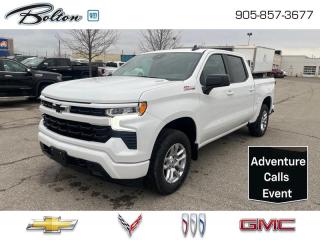 <b>Diesel Engine, Z71 Off-Road and Protection Package!</b><br> <br> <br> <br>  No matter where youre heading or what tasks need tackling, theres a premium and capable Silverado 1500 thats perfect for you. <br> <br>This 2024 Chevrolet Silverado 1500 stands out in the midsize pickup truck segment, with bold proportions that create a commanding stance on and off road. Next level comfort and technology is paired with its outstanding performance and capability. Inside, the Silverado 1500 supports you through rough terrain with expertly designed seats and robust suspension. This amazing 2024 Silverado 1500 is ready for whatever.<br> <br> This summit white sought after diesel Crew Cab 4X4 pickup   has an automatic transmission and is powered by a  305HP 3.0L Straight 6 Cylinder Engine.<br> <br> Our Silverado 1500s trim level is RST. This 1500 RST comes with Silverardos legendary capability and was made to be a stylish daily pickup truck that has the perfect amount of essential equipment. This incredible truck comes loaded with blacked out exterior accents, body colored bumpers, Chevrolets Premium Infotainment 3 system thats paired with a larger touchscreen display, wireless Apple CarPlay and Android Auto, 4G LTE hotspot and SiriusXM. Additional features include LED front fog lights, remote engine start, an EZ Lift tailgate, unique aluminum wheels, a power driver seat, forward collision warning with automatic braking, intellibeam headlights, dual-zone climate control, lane keep assist, Teen Driver technology, a trailer hitch and a HD rear view camera. This vehicle has been upgraded with the following features: Diesel Engine, Z71 Off-road And Protection Package. <br><br> <br>To apply right now for financing use this link : <a href=http://www.boltongm.ca/?https://CreditOnline.dealertrack.ca/Web/Default.aspx?Token=44d8010f-7908-4762-ad47-0d0b7de44fa8&Lang=en target=_blank>http://www.boltongm.ca/?https://CreditOnline.dealertrack.ca/Web/Default.aspx?Token=44d8010f-7908-4762-ad47-0d0b7de44fa8&Lang=en</a><br><br> <br/>    0% financing for 60 months. 2.49% financing for 84 months. <br> Buy this vehicle now for the lowest bi-weekly payment of <b>$396.45</b> with $7354 down for 84 months @ 2.49% APR O.A.C. ( Plus applicable taxes -  Plus applicable fees   ).  Incentives expire 2024-05-31.  See dealer for details. <br> <br>At Bolton Motor Products, we offer new Chevrolet, Cadillac, Buick, GMC cars and trucks in Bolton, along with used cars, trucks and SUVs by top manufacturers. Our sales staff will help you find that new or used car you have been searching for in the Bolton, Brampton, Nobleton, Kleinburg, Vaughan, & Maple area. o~o