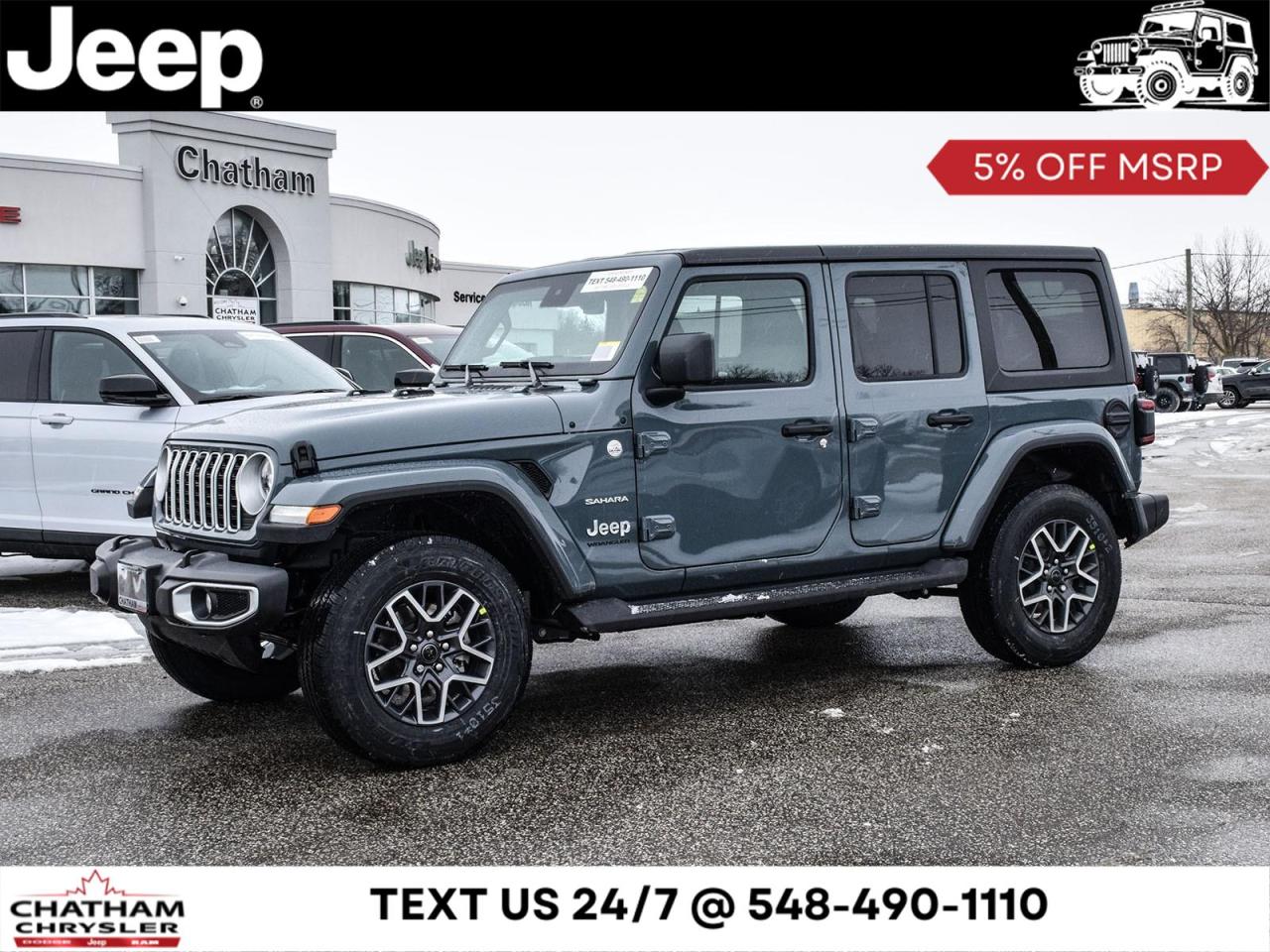 New 2024 Jeep Wrangler Sahara for sale in Chatham, ON