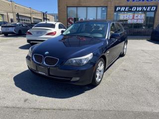 2009 BMW 528, A Great Choice for a Sports Sedan !<br><br>GREAT CONDITION, this 2009 BMW 528 comes with a 3 LITRE 6 CYLINDER MOTOR that puts out 240 HORSEPOWER.<br><br>Interior includes: LEATHER HEATED SEATS, SUNROOF, and a GREAT SOUNDING STEREO SYSTEM.<br><br>Well reviewed:  ...the 2009 BMW 5 Series is quite simply one of the best cars on the road,  (edumunds.com).<br><br> ...if we had to pick one car to wear the mantle of perfection, the 2009 BMW 5 Series would certainly be a nominee with good Vegas odds. Its a premium sedan (and wagon) with an arguably just-right size that looks good and is beautifully built. Its quiet and comfortable, yet handles better than just about anything else with four doors, and its engines are potent but utterly refined. In other words, if you have the money to spend, its hard to pass up the 5 Series,  (edumunds.com).<br><br> If you   re looking for the quintessential sport sedan, few used cars can match the 2009 BMW 5-Series,  (cars.usnews.com).<br><br>Driving aids include: LEATHER HEATED SEATS and PROXIMITY SENSORS with PROXIMITY DISPLAY !<br><br>Comes complete with power locks, power windows, and keyless remote entry. <br><br>This car has safety included in the advertised price.<br><br>Please Note: HST and Licensing is an additional fee separate from the advertised price. <br><br>We have a strong confidence in our cars, if you want to have a car inspected, Vision Fine Cars welcomes it.<br>  <br>Certain Crypto-Currency accepted as payment, Charges will apply.<br><br><br>