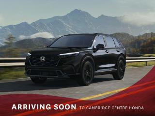 <p><strong>Introducing the 2025 CR-V Hybrid EX-L, Canadian Built, Canadian Driven.</strong></p>

<p><strong>Engine Power:</strong> Under the hood, youll find a robust 2.0-litre, 16-valve, Direct Injection, DOHC, turbocharged 4-cylinder engine delivering an impressive 204 horsepower. Paired with an electric-continuously variable transmission (E-CVT) and Real Time AWD (all-wheel drive / 4-wheel drive) featuring the Intelligent Control System, it ensures a smooth and powerful ride.</p>

<p><strong>ECON Mode:</strong> The ECON mode (Eco mode) intelligently optimizes the i-VTEC® 4-cylinder engine and auxiliary systems for enhanced fuel efficiency, contributing to a greener and more economical journey.</p>

<p><strong>Safety at Its Best: </strong>Your safety is our top priority. The CR-V Hybrid EX-L boasts Honda Sensing technologies (safety technology), a suite of advanced safety features, including Adaptive Cruise Control with Low-Speed Follow, Forward Collision Warning, Collision Mitigation Braking, Lane Departure Warning, Lane Keeping Assist, Road Departure Mitigation, Traffic Sign Recognition, Blind Spot Information (BSI) System, Traffic Jam Assist, and Rear Cross Traffic Monitor. Weve got your back on the road.</p>

<p><strong>Fuel Efficiency:</strong> Idle stop technology automatically pauses and restarts the engine as needed, optimizing fuel economy based on environmental and vehicle conditions.</p>

<p><strong>Convenient Features:</strong> Enjoy a luxurious interior with a heated leather-wrapped steering wheel, drivers seat position memory, perforated leather-trimmed seating surfaces with striking orange contrast, and heated front and rear seats (outboard positions only).</p>

<p><strong>Distinctive Design:</strong> The CR-V Hybrid EX-L boasts a Hybrid exclusive front grille, black lower front bumper garnish, and unique badging, making it a head-turner on the road.</p>

<p><strong>Entertainment & Connectivity:</strong> Stay connected with SiriusXM satellite radio and wireless Apple CarPlay (Apple Auto) and Android Auto (Android Play) compatibility, which seamlessly display key content from your smartphone on the 9-inch display audio system. Apple users can also enjoy Siri® Eyes Free compatibility and wireless charging for added convenience.</p>

<p><strong>Key Features:</strong> Start your journey faster with the remote engine starter and the proximity key entry system with a pushbutton (push button) start. Plus, the power tailgate with programmable height provides ample space for all your cargo needs.</p>

<p><strong>Exterior Style:</strong> The 18-inch aluminum-alloy wheels add a bold touch to the exterior, while the LED daytime running lights, auto on/off projector-beam halogen headlights, auto high-beams, and fog lights illuminate your path to new adventures.</p>

<p><em><strong><span style=color:#ff0000>Premium paint charge of $300 is not included on all colours/models.</span> </strong></em></p>

<p><em><strong>Incoming factory order, available for sale.</strong></em></p>

<p>Experience the Difference at Cambridge Centre Honda! Why Test Drive Here? You choose: drive with a sales person or on your own, extended overnight and at home test drives available. Why Purchase Here? VIP Coupon Booklet: up to $1000 in service & other savings, FREE Ontario-Wide Delivery. Cambridge Centre Honda proudly serves customers from Cambridge, Kitchener, Waterloo, Brantford, Hamilton, Waterford, Brant, Woodstock, Paris, Branchton, Preston, Hespeler, Galt, Puslinch, Morriston, Roseville, Plattsville, New Hamburg, Baden, Tavistock, Stratford, Wellesley, St. Clements, St. Jacobs, Elmira, Breslau, Guelph, Fergus, Elora, Rockwood, Halton Hills, Georgetown, Milton and all across Ontario!</p>