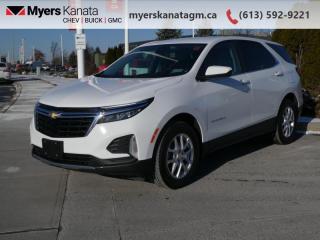 <b>Remote Start,  Apple CarPlay,  Android Auto,  Rear View Camera,  Lane Departure Warning!</b><br> <br>     This  2022 Chevrolet Equinox is for sale today in Kanata. <br> <br>When Chevrolet designed the Equinox, they got every detail just right. Its the perfect size - roomy without being too big. This compact SUV pairs eye-catching style with a spacious and versatile cabin thats been thoughtfully designed to put you at the centre of attention. This mid size crossover also comes packed with desirable technology and safety features. This Equinox is more than just a pretty face. Inside, the cabin offers smart features designed to put you at the center of everything. For a mid sized SUV, its hard to beat this Chevrolet Equinox. This  SUV has 42,134 kms. Its  white in colour  . It has an automatic transmission and is powered by a  170HP 1.5L 4 Cylinder Engine. <br> <br> Our Equinoxs trim level is LT. Upgrading to this Equinox LT is an excellent decision as it features stylish aluminum wheels, LED headlights with IntelliBeam, an 8-way power driver seat, a touchscreen display with wireless Apple CarPlay and Android Auto, active aero shutters for better fuel economy and a remote engine start. You will also get a rear view camera, 4G WiFi capability, steering wheel with audio and cruise controls, lane keep assist and lane departure warning, forward collision alert, forward automatic emergency braking, pedestrian detection and power heated outside mirrors. Additional features include Teen Driver technology, Bluetooth streaming audio, StabiliTrak electronic stability control and a split folding rear seat to make loading and unloading large objects a breeze! This vehicle has been upgraded with the following features: Remote Start,  Apple Carplay,  Android Auto,  Rear View Camera,  Lane Departure Warning,  Forward Collision Alert,  Automatic Braking. <br> <br>To apply right now for financing use this link : <a href=https://www.myerskanatagm.ca/finance/ target=_blank>https://www.myerskanatagm.ca/finance/</a><br><br> <br/><br>Price is plus HST and licence only.<br>Book a test drive today at myerskanatagm.ca<br>*LIFETIME ENGINE TRANSMISSION WARRANTY NOT AVAILABLE ON VEHICLES WITH KMS EXCEEDING 140,000KM, VEHICLES 8 YEARS & OLDER, OR HIGHLINE BRAND VEHICLE(eg. BMW, INFINITI. CADILLAC, LEXUS...)<br> Come by and check out our fleet of 30+ used cars and trucks and 130+ new cars and trucks for sale in Kanata.  o~o