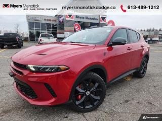 <b>Cooled Seats,  Navigation,  Premium Audio,  Power Liftgate,  Remote Start!</b><br> <br> <br> <br>Call 613-489-1212 to speak to our friendly sales staff today, or come by the dealership!<br> <br>  As a compact SUV, this 2024 Hornet perfectly encapsules Dodges obsession for incredible performance. <br> <br>This 2024 Dodge Hornet features sharp aggressive exterior styling combined with astounding performance from a selection of powertrains to ensure that this head-turning SUV stays on top of the pack. With an addition of a new hybrid power unit, exceptional acceleration as well as impressive efficiency is expected. For a taste of the new chapter of Dodge, step this way.<br> <br> This hot tamale SUV  has an automatic transmission and is powered by a  268HP 2.0L 4 Cylinder Engine.<br> <br> Our Hornets trim level is GT Plus. Stepping up to this GT Plus trim rewards you with inbuilt navigation, ventilated and heated leather seats with power adjustment and lumbar support, a power liftgate, a leather-wrapped heated steering wheel, remote engine start, and a 6-speaker Harman Kardon audio system. Other amazing standard features include a wireless charging pad for mobile devices, a 10.25-inch infotainment screen powered by Uconnect 5 with wireless Apple CarPlay and Android Auto, LED lights with daytime running lights and automatic high beams, towing equipment with trailer sway control, upfitter switches, and power heated side mirrors. Safety on the road is assured thanks to blind spot detection, ParkSense rear parking sensors, forward collision warning with rear cross path detection, lane departure warning, and a ParkView back-up camera. Additional features include mobile hotspot internet access, front and rear cupholders, proximity keyless entry with push button start, traffic distance pacing, dual-zone front air conditioning, and so much more! This vehicle has been upgraded with the following features: Cooled Seats,  Navigation,  Premium Audio,  Power Liftgate,  Remote Start,  Apple Carplay,  Android Auto. <br><br> View the original window sticker for this vehicle with this url <b><a href=http://www.chrysler.com/hostd/windowsticker/getWindowStickerPdf.do?vin=ZACNDFBN1R3A22240 target=_blank>http://www.chrysler.com/hostd/windowsticker/getWindowStickerPdf.do?vin=ZACNDFBN1R3A22240</a></b>.<br> <br>To apply right now for financing use this link : <a href=https://CreditOnline.dealertrack.ca/Web/Default.aspx?Token=3206df1a-492e-4453-9f18-918b5245c510&Lang=en target=_blank>https://CreditOnline.dealertrack.ca/Web/Default.aspx?Token=3206df1a-492e-4453-9f18-918b5245c510&Lang=en</a><br><br> <br/> Weve discounted this vehicle $1780.    6.49% financing for 96 months. <br> Buy this vehicle now for the lowest weekly payment of <b>$168.45</b> with $0 down for 96 months @ 6.49% APR O.A.C. ( Plus applicable taxes -  $1199  fees included in price    ).  Incentives expire 2024-04-30.  See dealer for details. <br> <br>If youre looking for a Dodge, Ram, Jeep, and Chrysler dealership in Ottawa that always goes above and beyond for you, visit Myers Manotick Dodge today! Were more than just great cars. We provide the kind of world-class Dodge service experience near Kanata that will make you a Myers customer for life. And with fabulous perks like extended service hours, our 30-day tire price guarantee, the Myers No Charge Engine/Transmission for Life program, and complimentary shuttle service, its no wonder were a top choice for drivers everywhere. Get more with Myers!<br> Come by and check out our fleet of 40+ used cars and trucks and 100+ new cars and trucks for sale in Manotick.  o~o