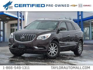 <b>Low Mileage, Cooled Seats,  Leather Seats,  Premium Audio,  Heated Seats,  Power Tailgate!</b><br> <br>    The Buick Enclave is the SUV built for families with discerning taste and need for space. This  2015 Buick Enclave is for sale today in Kingston. <br> <br>With luxurious appointments and features, the Enclave is an upscale family hauler that easily rivals vehicles way outside its price class|The Buick Enclave is the SUV built for families with discerning taste and need for space.|Buick offers a luxurious three row SUV with the Enclave.|Technology, luxury, and safety all come standard on the spacious Buick Enclave.|This low mileage  SUV has just 77,798 kms. Its  nice in colour  . It has an automatic transmission and is powered by a  288HP 3.6L V6 Cylinder Engine.  It may have some remaining factory warranty, please check with dealer for details.  This vehicle has been upgraded with the following features: Cooled Seats,  Leather Seats,  Premium Audio,  Heated Seats,  Power Tailgate,  Park Assist,  Memory Seats. <br> <br>To apply right now for financing use this link : <a href=https://www.taylorautomall.com/finance/apply-for-financing/ target=_blank>https://www.taylorautomall.com/finance/apply-for-financing/</a><br><br> <br/><br> Buy this vehicle now for the lowest bi-weekly payment of <b>$204.80</b> with $0 down for 72 months @ 9.99% APR O.A.C. ( Plus applicable taxes -  Plus applicable fees   / Total Obligation of $31949  ).  See dealer for details. <br> <br>For more information, please call any of our knowledgeable used vehicle staff at (613) 549-1311!<br><br> Come by and check out our fleet of 90+ used cars and trucks and 130+ new cars and trucks for sale in Kingston.  o~o