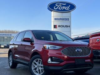 <b>Activex Seats, 18 inch Aluminum Wheels, Ford Co-Pilot360 Assist+, Navigation, Wireless Charging!</b><br> <br> <br> <br>  Made without compromise, the Ford Edge is ready for whatever you had in mind. <br> <br>With meticulous attention to detail and amazing style, the Ford Edge seamlessly integrates power, performance and handling with awesome technology to help you multitask your way through the challenges that life throws your way. Made for an active lifestyle and spontaneous getaways, the Ford Edge is as rough and tumble as you are. Push the boundaries and stay connected to the road with this sweet ride!<br> <br> This rapid red metallic tinted clearcoat SUV  has a 8 speed automatic transmission and is powered by a  250HP 2.0L 4 Cylinder Engine.<br> <br> Our Edges trim level is SEL. Stepping up to this SEL trim rewards you with plush heated front seats featuring power adjustment and lumbar support, a power liftgate for rear cargo access, a key fob with remote engine start and rear parking sensors, in addition to a 12-inch capacitive infotainment screen bundled with wireless Apple CarPlay and Android Auto, SiriusXM satellite radio, a 6-speaker audio setup, and 4G mobile hotspot internet connectivity. You and yours are assured of optimum road safety, with blind spot detection, rear cross traffic alert, pre-collision assist with automatic emergency braking, lane keeping assist, lane departure warning, forward collision alert, driver monitoring alert, and a rearview camera with an inbuilt washer. Also standard include proximity keyless entry, dual-zone climate control, 60-40 split front folding rear seats, LED headlights with automatic high beams, and even more. This vehicle has been upgraded with the following features: Activex Seats, 18 Inch Aluminum Wheels, Ford Co-pilot360 Assist+, Navigation, Wireless Charging, Sunroof, Cold Weather Package. <br><br> View the original window sticker for this vehicle with this url <b><a href=http://www.windowsticker.forddirect.com/windowsticker.pdf?vin=2FMPK4J96RBA59123 target=_blank>http://www.windowsticker.forddirect.com/windowsticker.pdf?vin=2FMPK4J96RBA59123</a></b>.<br> <br>To apply right now for financing use this link : <a href=https://www.bourgeoismotors.com/credit-application/ target=_blank>https://www.bourgeoismotors.com/credit-application/</a><br><br> <br/> 4.99% financing for 84 months.  Incentives expire 2024-05-31.  See dealer for details. <br> <br>Discount on vehicle represents the Cash Purchase discount applicable and is inclusive of all non-stackable and stackable cash purchase discounts from Ford of Canada and Bourgeois Motors Ford and is offered in lieu of sub-vented lease or finance rates. To get details on current discounts applicable to this and other vehicles in our inventory for Lease and Finance customer, see a member of our team. </br></br>Discover a pressure-free buying experience at Bourgeois Motors Ford in Midland, Ontario, where integrity and family values drive our 78-year legacy. As a trusted, family-owned and operated dealership, we prioritize your comfort and satisfaction above all else. Our no pressure showroom is lead by a team who is passionate about understanding your needs and preferences. Located on the shores of Georgian Bay, our dealership offers more than just vehiclesits an experience rooted in community, trust and transparency. Trust us to provide personalized service, a diverse range of quality new Ford vehicles, and a seamless journey to finding your perfect car. Join our family at Bourgeois Motors Ford and let us redefine the way you shop for your next vehicle.<br> Come by and check out our fleet of 80+ used cars and trucks and 200+ new cars and trucks for sale in Midland.  o~o
