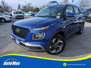 Used 2021 Hyundai Venue Ultimate w/Black Interior (IVT) SAFETY FEATURES GALORE!!! for sale in Sarnia, ON