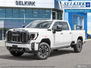 <b>Head-Up Display,  Sunroof,  Cooled Seats,  Wireless Charging,  Navigation!</b><br> <br> <br> <br>  Bold and burly, this GMC 2500HD is built for the toughest jobs without breaking a sweat. <br> <br>This 2024 GMC 2500HD is highly configurable work truck that can haul a colossal amount of weight thanks to its potent drivetrain. This truck also offers amazing interior features that nestle occupants in comfort and luxury, with a great selection of tech features. For heavy-duty activities and even long-haul trips, the 2500HD is all the truck youll ever need.<br> <br> This white frost tricoat sought after diesel Crew Cab 4X4 pickup   has an automatic transmission and is powered by a  470HP 6.6L 8 Cylinder Engine.<br> <br> Our Sierra 2500HDs trim level is Denali Ultimate. This top of the line Sierra 2500HD Denali Ultimate Package is the pinnacle of 3/4 ton truck as it comes fully loaded with luxurious features such as leather cooled seats, a heads-up display, power sunroof, power adjustable pedals with memory settings, power-retractable side steps, a heavy-duty suspension, lane departure warning, forward collision alert, unique aluminum wheels and exterior styling, signature LED lighting, a large touchscreen with navigation, Apple CarPlay, Android Auto and 4G LTE capability. Additionally, this truck also comes with a leather wrapped wheel with audio controls, wireless charging, Bose premium audio, remote engine start, a CornerStep rear bumper and cargo tie downs hooks with LED box lighting and a ProGrade trailering system with hitch guidance. This vehicle has been upgraded with the following features: Head-up Display,  Sunroof,  Cooled Seats,  Wireless Charging,  Navigation,  Leather Seats,  Premium Audio. <br><br> <br>To apply right now for financing use this link : <a href=https://www.selkirkchevrolet.com/pre-qualify-for-financing/ target=_blank>https://www.selkirkchevrolet.com/pre-qualify-for-financing/</a><br><br> <br/> Weve discounted this vehicle $5266. Total  cash rebate of $900 is reflected in the price.   Incentives expire 2024-05-31.  See dealer for details. <br> <br>Selkirk Chevrolet Buick GMC Ltd carries an impressive selection of new and pre-owned cars, crossovers and SUVs. No matter what vehicle you might have in mind, weve got the perfect fit for you. If youre looking to lease your next vehicle or finance it, we have competitive specials for you. We also have an extensive collection of quality pre-owned and certified vehicles at affordable prices. Winnipeg GMC, Chevrolet and Buick shoppers can visit us in Selkirk for all their automotive needs today! We are located at 1010 MANITOBA AVE SELKIRK, MB R1A 3T7 or via phone at 204-482-1010.<br> Come by and check out our fleet of 80+ used cars and trucks and 180+ new cars and trucks for sale in Selkirk.  o~o