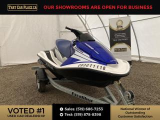 <div>Extremely Hard to find 2005 Honda AquaTrax 4Stroke inline Turbo charged babied since new, very low hours, very fast, most reliable among any water craft.</div><table cellpadding=0 cellspacing=0> <tbody> <tr> <td>ENGINE TYPE</td> <td>In-line</td> </tr> <tr> <td>CYLINDERS</td> <td>4</td> </tr> <tr> <td>ENGINE STROKE</td> <td>4-Stroke</td> </tr> <tr> <td>HORSEPOWER RPM</td> <td>7000</td> </tr> <tr> <td>DISPLACEMENT (CC/CI)</td> <td> 1235 / 75.4</td> </tr> <tr> <td>CARBURETION TYPE</td> <td> Fuel Injected</td> </tr> </tbody></table><br /><div>Save time, money, and frustration with our transparent, no hassle pricing. Using the latest technology, we shop the competition for you and price our pre-owned vehicles to give you the best value, upfront, every time and back it up with a free market value report so you know you are getting the best deal! With no additional fees, theres no surprises either, the price you see is the price you pay, just add HST! We offer 150+ Vehicles on site with financing for our customers regardless of credit. We have a dedicated team of credit rebuilding experts on hand to help you get into the car of your dreams. We need your trade-in! We have a hassle free top dollar trade process and offer a free evaluation on your car. We will buy your vehicle even if you do not buy one from us!</div><br /><div>THAT CAR PLACE - Been in business for 22 years, we are OMVIC Certified and Member of UCDA earning your trust so you can buy with confidence.<br>150+ VEHICLES! ONE LOCATION!<br>USED VEHICLE MARKET PRICING! We use an exclusive 3rd party marketing tool that accurately monitors vehicle prices to guarantee our customers get the best value.<br>OUR POLICY!  Zero Pressure and Hassle-Free sales staff. Zero Hidden Admin Fees. Just honesty and integrity at no additional charge!<br>HISTORY: Free CarFax report included with every vehicle.<br>AWARDS:<br>National Dealer of the Year Winner of Outstanding Customer Satisfaction<br>Voted #1 Best Used Car Dealership in London, Ont. 2014 to 2018<br>Winner of Top Choice Award 6 years from 2015 to 2020<br>Winner of Londons Readers Choice Award 2014 and 2015<br>A+ Accredited Better Business Bureau rating<br>FULL SAFETY: Full safety inspection exceeding industry standards all vehicles go through an intensive inspection<br>RECONDITIONING: Any Pads or Rotors below 50% material will be replaced. You will receive a semi-synthetic oil-lube-filter and cleanup.<br>*Our Staff put in the most effort to ensure the accuracy of the information listed above. Please confirm with a sales representative to confirm the accuracy of this information*<br>**Payments are based off qualifying monthly term & 4.9% interest. Qualifying term and rate of borrowing varies by lender. Example: The cost of borrowing on a vehicle with a purchase price of $10000 at 4.9% over 60 month term is $1499.78. Rates and payments are subject to change without notice.</div>
