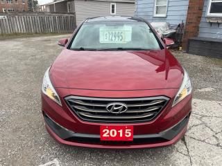 <div>2015 Hyundai Sonata sport package has clean carfax no accidents reported comes with power windows and locks leather interior heated seats panoramic roof push button start keyless entry back up camera and much more looks and runs great </div>