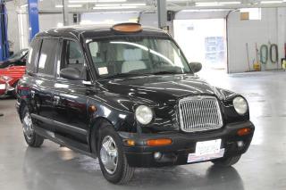 This Authentic London Cab, is 1 of 250 produced by LTI for the North American market with Left Hand Drive.  The Cab has seating for 5 and comes with a handicap loading ramp.  This example makes its way via California and are certainly rare in Canada and provides loads of fun to drive around the city.