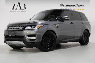 This Beautiful 2016 Land Rover Range Rover Sport HSE TD6 is a local Ontario vehicle known for its blend of refinement, off-road capability, and advanced features. It is equipped with a diesel engine, known for its efficiency and torque, providing a balance between fuel economy and performance.

Key Features Includes:

- Diesel
- Bluetooth
- Heads up Display
- Back up Camera
- Panoramic Roof
- Front and Rear Heated Seats
- Front Ventilated Seats
- Heated Steering Wheel
- Cruise Control
- Lane Assist
- Terrain Response System
- Trailer Hitch
- 20" Alloy Wheels
NOW OFFERING 3 MONTH DEFERRED FINANCING PAYMENTS ON APPROVED CREDIT. 

Looking for a top-rated pre-owned luxury car dealership in the GTA? Look no further than Toronto Auto Brokers (TAB)! Were proud to have won multiple awards, including the 2023 GTA Top Choice Luxury Pre Owned Dealership Award, 2023 CarGurus Top Rated Dealer, 2024 CBRB Dealer Award, the Canadian Choice Award 2024, the 2023 Three Best Rated Dealer Award, and many more!

With 30 years of experience serving the Greater Toronto Area, TAB is a respected and trusted name in the pre-owned luxury car industry. Our 30,000 sq.Ft indoor showroom is home to a wide range of luxury vehicles from top brands like BMW, Mercedes-Benz, Audi, Porsche, Land Rover, Jaguar, Aston Martin, Bentley, Maserati, and more. And we dont just serve the GTA, were proud to offer our services to all cities in Canada, including Vancouver, Montreal, Calgary, Edmonton, Winnipeg, Saskatchewan, Halifax, and more.

At TAB, were committed to providing a no-pressure environment and honest work ethics. As a family-owned and operated business, we treat every customer like family and ensure that every interaction is a positive one. Come experience the TAB Lifestyle at its truest form, luxury car buying has never been more enjoyable and exciting!

We offer a variety of services to make your purchase experience as easy and stress-free as possible. From competitive and simple financing and leasing options to extended warranties, aftermarket services, and full history reports on every vehicle, we have everything you need to make an informed decision. We welcome every trade, even if youre just looking to sell your car without buying, and when it comes to financing or leasing, we offer same day approvals, with access to over 50 lenders, including all of the banks in Canada. Feel free to check out your own Equifax credit score without affecting your credit score, simply click on the Equifax tab above and see if you qualify.

So if youre looking for a luxury pre-owned car dealership in Toronto, look no further than TAB! We proudly serve the GTA, including Toronto, Etobicoke, Woodbridge, North York, York Region, Vaughan, Thornhill, Richmond Hill, Mississauga, Scarborough, Markham, Oshawa, Peteborough, Hamilton, Newmarket, Orangeville, Aurora, Brantford, Barrie, Kitchener, Niagara Falls, Oakville, Cambridge, Kitchener, Waterloo, Guelph, London, Windsor, Orillia, Pickering, Ajax, Whitby, Durham, Cobourg, Belleville, Kingston, Ottawa, Montreal, Vancouver, Winnipeg, Calgary, Edmonton, Regina, Halifax, and more.

Call us today or visit our website to learn more about our inventory and services. And remember, all prices exclude applicable taxes and licensing, and vehicles can be certified at an additional cost of $699.


Awards:
  * ALG Canada Residual Value Awards, Residual Value Awards