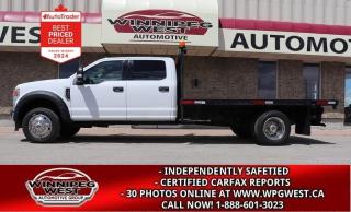 Used 2020 Ford F-550 CREW DUALLY 4X4, 12FT DECK, HD GVW, LOADED/AS NEW! for sale in Headingley, MB