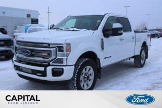 Used 2021 Ford F-350 Super Duty SRW Platinum SuperCrew **One Owner, Leather, Sunroof, Navigation, Power Boards, 3M Protection, 6.7L** for sale in Regina, SK