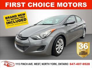 Welcome to First Choice Motors, the largest car dealership in Toronto of pre-owned cars, SUVs, and vans priced between $5000-$15,000. With an impressive inventory of over 300 vehicles in stock, we are dedicated to providing our customers with a vast selection of affordable and reliable options. <br><br>Were thrilled to offer a used 2013 Hyundai Elantra GL, grey color with 176,000km (STK#6911) This vehicle was $8490 NOW ON SALE FOR $6490. It is equipped with the following features:<br>- Manual Transmission<br>- Heated seats<br>- Bluetooth<br>- Power windows<br>- Power locks<br>- Power mirrors<br>- Air Conditioning<br><br>At First Choice Motors, we believe in providing quality vehicles that our customers can depend on. All our vehicles come with a 36-day FULL COVERAGE warranty. We also offer additional warranty options up to 5 years for our customers who want extra peace of mind.<br><br>Furthermore, all our vehicles are sold fully certified with brand new brakes rotors and pads, a fresh oil change, and brand new set of all-season tires installed & balanced. You can be confident that this car is in excellent condition and ready to hit the road.<br><br>At First Choice Motors, we believe that everyone deserves a chance to own a reliable and affordable vehicle. Thats why we offer financing options with low interest rates starting at 7.9% O.A.C. Were proud to approve all customers, including those with bad credit, no credit, students, and even 9 socials. Our finance team is dedicated to finding the best financing option for you and making the car buying process as smooth and stress-free as possible.<br><br>Our dealership is open 7 days a week to provide you with the best customer service possible. We carry the largest selection of used vehicles for sale under $9990 in all of Ontario. We stock over 300 cars, mostly Hyundai, Chevrolet, Mazda, Honda, Volkswagen, Toyota, Ford, Dodge, Kia, Mitsubishi, Acura, Lexus, and more. With our ongoing sale, you can find your dream car at a price you can afford. Come visit us today and experience why we are the best choice for your next used car purchase!<br><br>All prices exclude a $10 OMVIC fee, license plates & registration  and ONTARIO HST (13%)