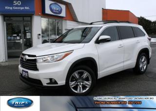 Used 2016 Toyota Highlander AWD 4DR LTD/MINT/LOW, LOW KMS/PRICED- QUICK SALE! for sale in Brantford, ON