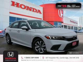 Used 2022 Honda Civic LX HONDA SENSING TECHNOLOGIES | REARVIEW CAMERA | APPLE CARPLAY™/ANDROID AUTO™ for sale in Cambridge, ON