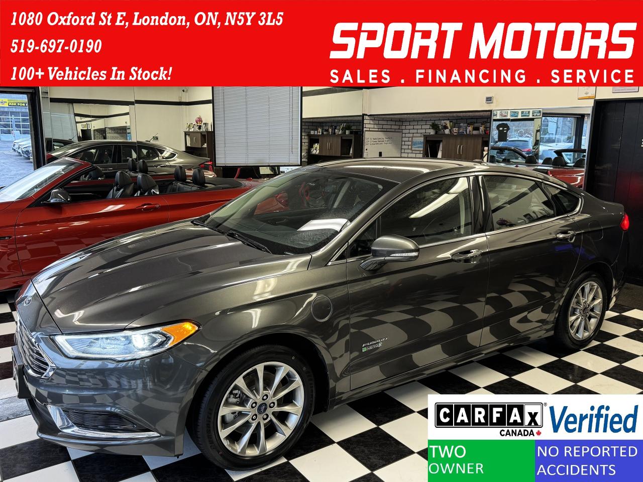 2018 Ford Fusion Energi SE+GPS+Camera+Heated Leather+New Tires+CLEANCARFAX - Photo #1