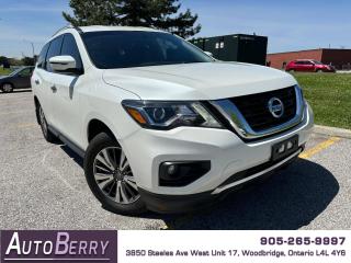 <p><br></p><p><strong>2017 Nissan Pathfinder SV 4WD White On Black Interior </strong></p><p><span></span> 3.5L <span></span> V6 <span></span> Four Wheel Drive <span></span> Auto <span></span> A/C <span></span><span> 7 Passenger </span><span><span></span> Three-Zone Automatic Climate Control <span></span> Push Start Engine </span><span><span></span>  Heated Front Seats </span><span><span></span> Power Front Seats <span></span> Memory Front Seat <span></span> Power Options <span></span> Steering Wheel Mounted Controls</span><span> </span><span><span></span> Backup Camera </span><span></span><span> Bluetooth Ready <span></span> Proximity Keys </span><span><span></span> Parking Distance Sensors <span></span> Alloy Wheels <span></span> Fog Lights </span><span></span></p><p><br></p><p><strong>*** Fully Certified ***</strong></p><p><span><strong>*** ONLY 163,461 KM ***</strong></span></p><p><strong><br></strong></p><p><span><strong>CARFAX REPORT: <a href=https://vhr.carfax.ca/?id=QwOK73TBzwL4d4sf83aunF5W8ELsV7VZ>https://vhr.carfax.ca/?id=QwOK73TBzwL4d4sf83aunF5W8ELsV7VZ</a><span id=jodit-selection_marker_1713892114807_49732131626859744 data-jodit-selection_marker=start style=line-height: 0; display: none;></span></strong></span></p><br><p><br></p> <span id=jodit-selection_marker_1689009751050_8404320760089252 data-jodit-selection_marker=start style=line-height: 0; display: none;></span>