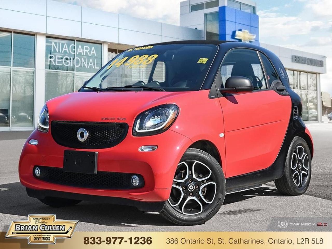 Used 2017 Smart fortwo electric drive Passion 2dr Cpe Passion for sale in St Catharines, ON