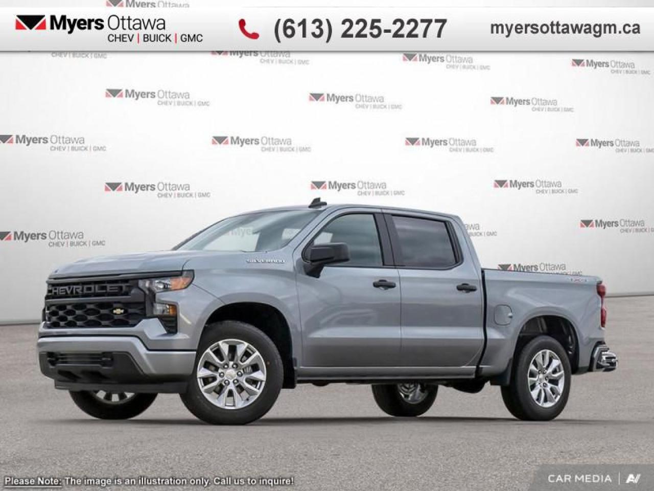 New 2024 Chevrolet Silverado 1500 Custom  RALLY 1 EDITION, CREW CAB, BEST PRICE IN CANADA for sale in Ottawa, ON