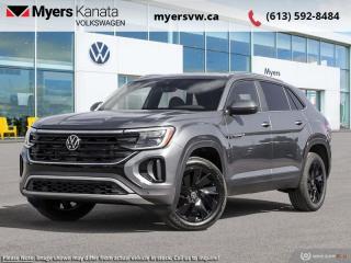 <b>Cooled Seats,  Heated Steering Wheel,  Mobile Hotspot,  Remote Start,  Power Liftgate!</b><br> <br> <br> <br>  This 2024 Volkswagen Atlas Cross Sport delivers peace of mind and convenience with smart safety features and a clever all-wheel-drive system. <br> <br>This 2024 VW Atlas Cross Sport is a crossover SUV with a gently sloped roofline to form the distinct silhouette of a coupe, without taking a toll on practicality and driving dynamics. On the inside, trim pieces are crafted with premium materials and carefully put together to ensure rugged build quality. With loads of standard safety technology that inspires confidence, this 2024 Volkswagen Atlas Cross Sport is an excellent option for a versatile and capable family SUV with dazzling looks.<br> <br> This platinum gray metallic SUV  has an automatic transmission and is powered by a  2.0L I4 16V GDI DOHC Turbo engine.<br> <br> Our Atlas Cross Sports trim level is Comfortline 2.0 TSI. This refreshed VW Atlas starts with the Comfortline trim, which comes standard with a power liftgate for rear cargo access, heated and ventilated front seats, a heated steering wheel, remote engine start, adaptive cruise control, and a 12-inch infotainment system with Car-Net mobile hotspot internet access, Apple CarPlay and Android Auto. Safety features also include blind spot detection, lane keeping assist with lane departure warning, front and rear collision mitigation, park distance control, and autonomous emergency braking. This vehicle has been upgraded with the following features: Cooled Seats,  Heated Steering Wheel,  Mobile Hotspot,  Remote Start,  Power Liftgate,  Adaptive Cruise Control,  Blind Spot Detection. <br><br> <br>To apply right now for financing use this link : <a href=https://www.myersvw.ca/en/form/new/financing-request-step-1/44 target=_blank>https://www.myersvw.ca/en/form/new/financing-request-step-1/44</a><br><br> <br/>    5.99% financing for 84 months. <br> Buy this vehicle now for the lowest bi-weekly payment of <b>$406.51</b> with $0 down for 84 months @ 5.99% APR O.A.C. ( taxes included, $1071 (OMVIC fee, Air and Tire Tax, Wheel Locks, Admin fee, Security and Etching) is included in the purchase price.    ).  Incentives expire 2024-05-31.  See dealer for details. <br> <br> <br>LEASING:<br><br>Estimated Lease Payment: $307 bi-weekly <br>Payment based on 5.49% lease financing for 60 months with $0 down payment on approved credit. Total obligation $40,020. Mileage allowance of 16,000 KM/year. Offer expires 2024-05-31.<br><br><br>Call one of our experienced Sales Representatives today and book your very own test drive! Why buy from us? Move with the Myers Automotive Group since 1942! We take all trade-ins - Appraisers on site!<br> Come by and check out our fleet of 40+ used cars and trucks and 120+ new cars and trucks for sale in Kanata.  o~o