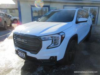 Used 2022 GMC Terrain ALL-WHEEL DRIVE ELEVATION-EDITION 5 PASSENGER 1.4L - TURBO.. NAVIGATION.. PANORAMIC SUNROOF.. LEATHER.. HEATED SEATS & WHEEL.. BACK-UP CAMERA.. for sale in Bradford, ON