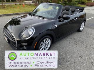 STUNNING AND LIKE NEW CONDITION MINI CONVERTIBLE. AUTO, CARPLAY, HEATED SEATS, FINANCING, WARRANTY, INSPECTED W/BCAA MEMBERSHIP!<br /><br />Welcome to the Automarket, your community Sports Car Dealership of "YES".  We are featuring an absolutely beautiful Mini Convertible with all of the Bells and Whistles for your enjoyment. This car is loaded with Apple/Android Car Play, Heated Seats, All of the Power Features and so much more. This is a Local Car that has been very well cared for and is now ready to go to a Happy New Home. <br /><br />Having been fully inspected, we know that the Tires are 65% New in the Front and 80% New in the Rear. The Brakes are 75% New in the Front and 90% New in the Rear. We have also changed the oil and performed a complete detail for your safety and enjoyment.<br /><br />This car is Winter Priced so don't miss out on the opportunity to own a 2020 Mini Convetible for under $30,000<br /><br />2 LOCATIONS TO SERVE YOU, BE SURE TO CALL FIRST TO CONFIRM WHERE THE VEHICLE IS PARKED<br />WHITE ROCK 604-542-4970 LANGLEY 604-533-1310 OWNER'S CELL 604-649-0565<br /><br />We are a family owned and operated business since 1983 and we are committed to offering outstanding vehicles backed by exceptional customer service, now and in the future.<br />What ever your specific needs may be, we will custom tailor your purchase exactly how you want or need it to be. All you have to do is give us a call and we will happily walk you through all the steps with no stress and no pressure.<br />WE ARE THE HOUSE OF YES?<br />ADDITIONAL BENFITS WHEN BUYING FROM SK AUTOMARKET:<br />ON SITE FINANCING THROUGH OUR 17 AFFILIATED BANKS AND VEHICLE FINANCE COMPANIES<br />IN HOUSE LEASE TO OWN PROGRAM.<br />EVRY VEHICLE HAS UNDERGONE A 120 POINT COMPREHENSIVE INSPECTION<br />EVERY PURCHASE INCLUDES A FREE POWERTRAIN WARRANTY<br />EVERY VEHICLE INCLUDES A COMPLIMENTARY BCAA MEMBERSHIP FOR YOUR SECURITY<br />EVERY VEHICLE INCLUDES A CARFAX AND ICBC DAMAGE REPORT<br />EVERY VEHICLE IS GUARANTEED LIEN FREE<br />DISCOUNTED RATES ON PARTS AND SERVICE FOR YOUR NEW CAR AND ANY OTHER FAMILY CARS THAT NEED WORK NOW AND IN THE FUTURE.<br />36 YEARS IN THE VEHICLE SALES INDUSTRY<br />A+++ MEMBER OF THE BETTER BUSINESS BUREAU<br />RATED TOP DEALER BY CARGURUS 2 YEARS IN A ROW<br />MEMBER IN GOOD STANDING WITH THE VEHICLE SALES AUTHORITY OF BRITISH COLUMBIA<br />MEMBER OF THE AUTOMOTIVE RETAILERS ASSOCIATION<br />COMMITTED CONTRIBUTER TO OUR LOCAL COMMUNITY AND THE RESIDENTS OF BC This vehicle has been Fully Inspected, Certified and Qualifies for Our Free Extended Warranty.Don't forget to ask about our Great Finance and Lease Rates. We also have a Options for Buy Here Pay Here and Lease to Own for Good Customers in Bad Situations. 2 locations to help you, White Rock and Langley. Be sure to call before you come to confirm the vehicles location and availability or look us up at www.automarketsales.com. White Rock 604-542-4970 and Langley 604-533-1310. Serving Surrey, Delta, Langley, Richmond, Vancouver, all of BC and western Canada. Financing & leasing available. CALL SK AUTOMARKET LTD. 6045424970. Call us toll-free at 1 877 813-6807. $495 Documentation fee and applicable taxes are in addition to advertised prices.<br />LANGLEY LOCATION DEALER# 40038<br />S. SURREY LOCATION DEALER #9987<br />