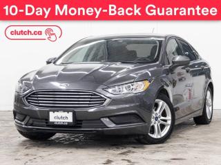 Used 2018 Ford Fusion SE w/ Rearview Cam, Bluetooth, Nav for sale in Toronto, ON