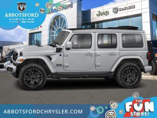 <br> <br>  This Wrangler 4xe isnt just an advanced plug-in hybrid; it is a ticket to wild adventures and all-out fun. <br> <br>No matter where your next adventure takes you, this Jeep Wrangler 4xe is ready for the challenge. With advanced traction and plug-in hybrid technology, sophisticated safety features and ample ground clearance, the Wrangler 4xe is designed to climb up and crawl over the toughest terrain. Inside the cabin of this advanced Wrangler 4xe offers supportive seats and comes loaded with the technology you expect while staying loyal to the style and design youve come to know and love.<br> <br> This silver zynith SUV  has a 8 speed automatic transmission and is powered by a  375HP 2.0L 4 Cylinder Engine.<br> <br> Our Wrangler 4xes trim level is Rubicon. Stepping up to this Wrangler Rubicon rewards you with incredible off-roading capability, thanks to heavy duty suspension, class II towing equipment that includes a hitch and trailer sway control, front active and rear anti-roll bars, upfitter switches, locking front and rear differentials, and skid plates for undercarriage protection. Interior features include an 8-speaker Alpine audio system, voice-activated dual zone climate control, front and rear cupholders, and a 12.3-inch infotainment system with smartphone integration and mobile internet hotspot access. Additional features include cruise control, a leatherette-wrapped steering wheel, proximity keyless entry, and even more. This vehicle has been upgraded with the following features: Black 3-piece Hard Top. <br><br> View the original window sticker for this vehicle with this url <b><a href=http://www.chrysler.com/hostd/windowsticker/getWindowStickerPdf.do?vin=1C4RJXR69RW180447 target=_blank>http://www.chrysler.com/hostd/windowsticker/getWindowStickerPdf.do?vin=1C4RJXR69RW180447</a></b>.<br> <br/>    5.99% financing for 96 months. <br> Buy this vehicle now for the lowest weekly payment of <b>$274.48</b> with $0 down for 96 months @ 5.99% APR O.A.C. ( taxes included, Plus applicable fees   ).  Incentives expire 2024-07-02.  See dealer for details. <br> <br>Abbotsford Chrysler, Dodge, Jeep, Ram LTD joined the family-owned Trotman Auto Group LTD in 2010. We are a BBB accredited pre-owned auto dealership.<br><br>Come take this vehicle for a test drive today and see for yourself why we are the dealership with the #1 customer satisfaction in the Fraser Valley.<br><br>Serving the Fraser Valley and our friends in Surrey, Langley and surrounding Lower Mainland areas. Abbotsford Chrysler, Dodge, Jeep, Ram LTD carry premium used cars, competitively priced for todays market. If you don not find what you are looking for in our inventory, just ask, and we will do our best to fulfill your needs. Drive down to the Abbotsford Auto Mall or view our inventory at https://www.abbotsfordchrysler.com/used/.<br><br>*All Sales are subject to Taxes and Fees. The second key, floor mats, and owners manual may not be available on all pre-owned vehicles.Documentation Fee $699.00, Fuel Surcharge: $179.00 (electric vehicles excluded), Finance Placement Fee: $500.00 (if applicable)<br> Come by and check out our fleet of 80+ used cars and trucks and 130+ new cars and trucks for sale in Abbotsford.  o~o